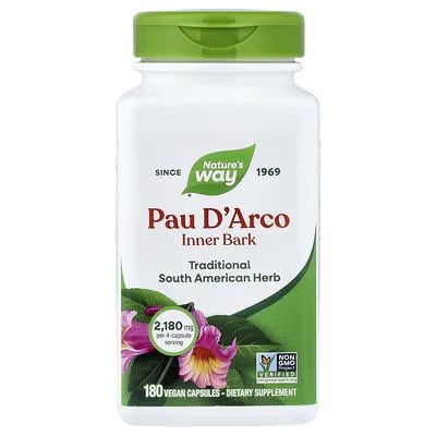 Кора мурашиного дерева Nature's Way Pau D'Arco для шкіри імунітету 180 капс. 545 мг