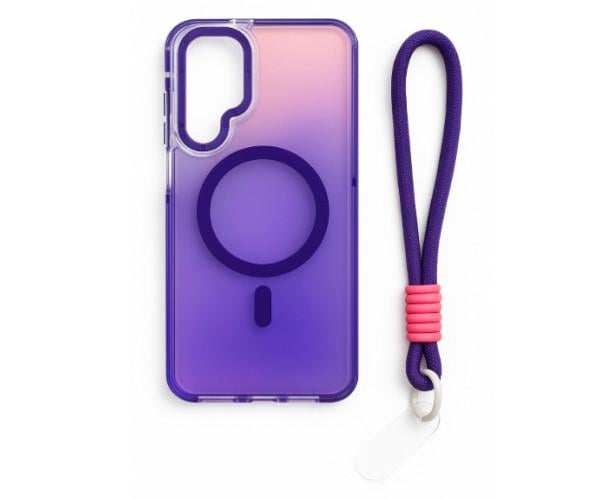 Чехол - накладка Omeve Chameleon для Samsung Galaxy A26 5G с кольцом MagSafe и шнурком Фиолетовый