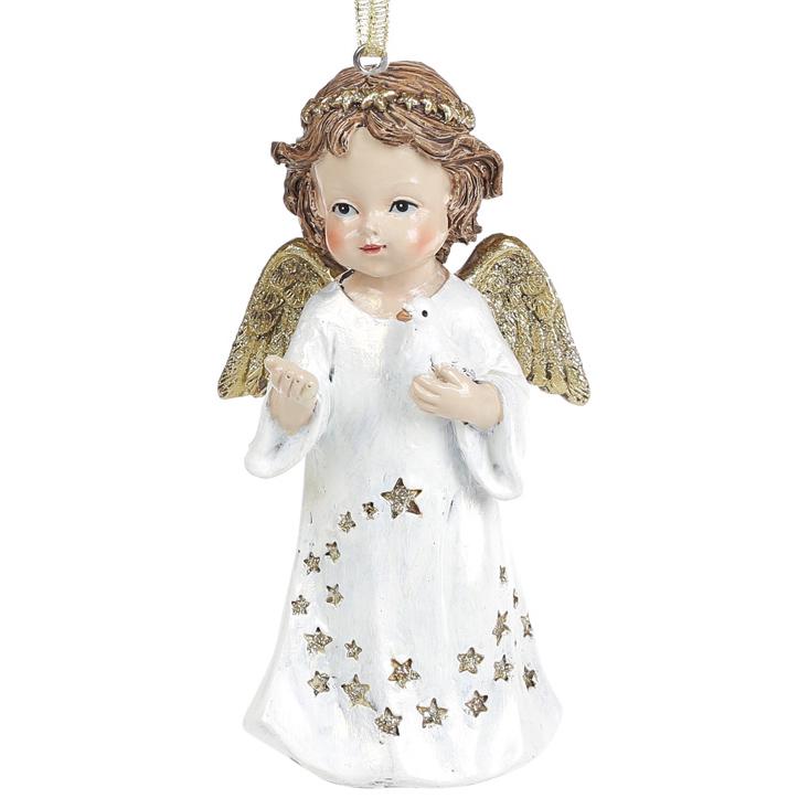 Фигурка-подвеска BonaDi Ангел с птичкой (218-820)