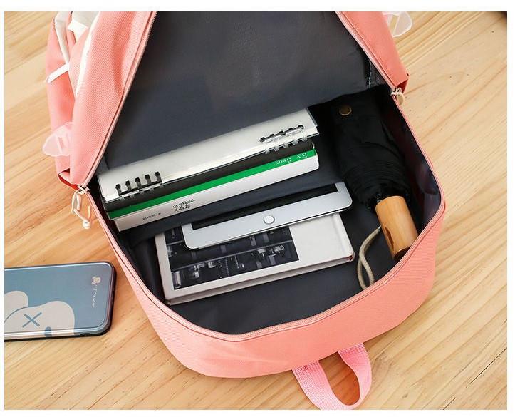 Шкільний рюкзак для дівчинки 5в1 Trendy сумка-шопер/пенал/бананка 5-11 класу Рожевий (1479165810) - фото 9 Шкільний рюкзак для дівчинки 5в1 Trendy сумка-шопер/пенал/бананка 5-11 класу Рожевий (1479165810) - фото 9