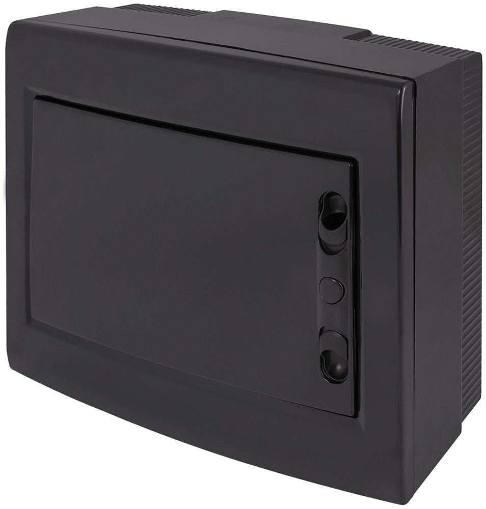 Щит розподільний E.NEXT e.plbox.pro.n.12b.black 12 модулів пластик 262х330х95 мм Чорний (CP32912B)