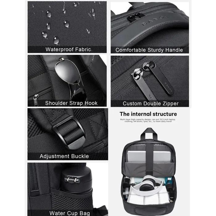 Рюкзак Bange Multi-function backpack 15,6" 35 л Черный (BG-1921) - фото 10 Рюкзак Bange Multi-function backpack 15,6" 35 л Черный (BG-1921) - фото 10