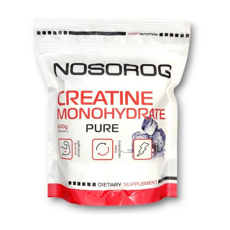 Креатин моногидрат Nosorog Creatine Monohydrate 600 г Без вкуса