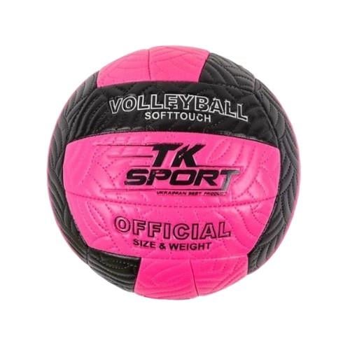 Мяч волейбольный TK Sport р. 5 Черный/Розовый (C 44405) Мяч волейбольный TK Sport р. 5 Черный/Розовый (C 44405)