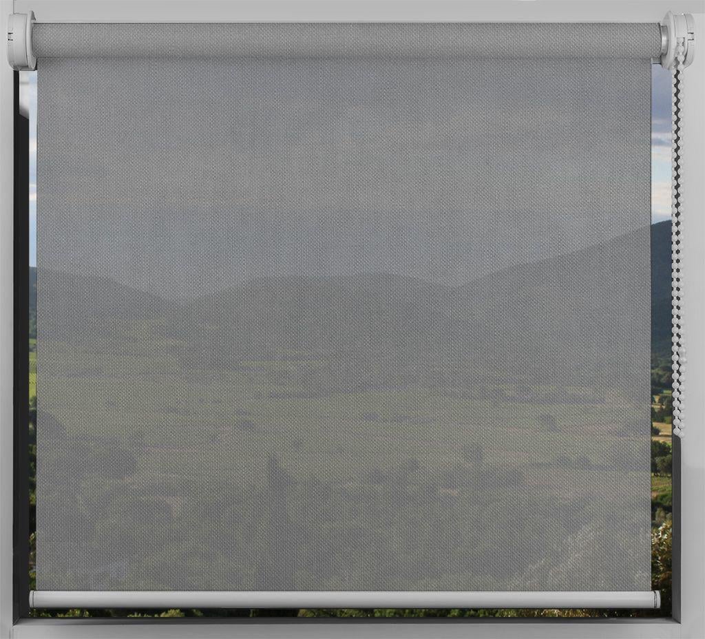 Ролета тканевая мини Decolux Pastel Opal Мн-19 475х160 см Белый/Серый