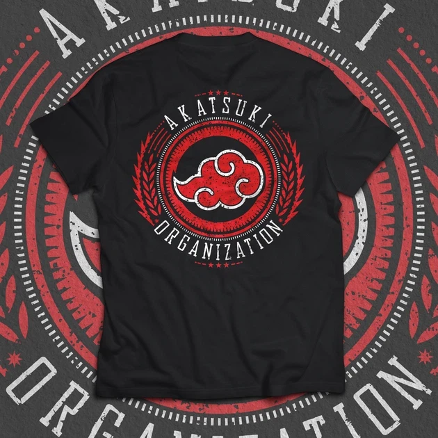 Футболка мужская с принтом Наруто Akatsuki Organization р. 48 (Anime0794)
