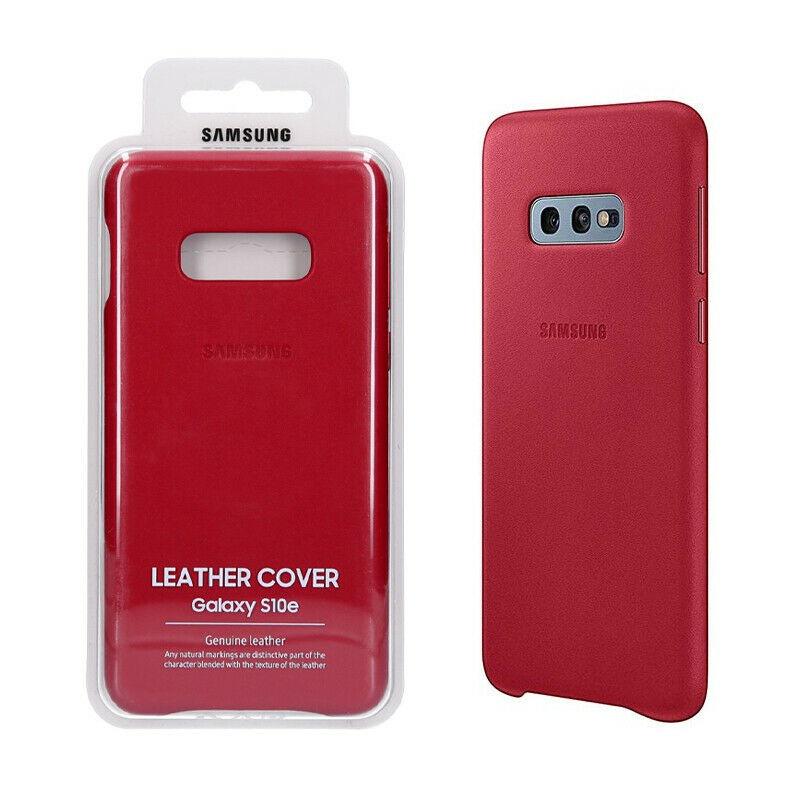 Чехол кожаный противоударный Official Leather Cover EF-VG970LREGRU для Samsung Galaxy S10e Red Чехол кожаный противоударный Official Leather Cover EF-VG970LREGRU для Samsung Galaxy S10e Red