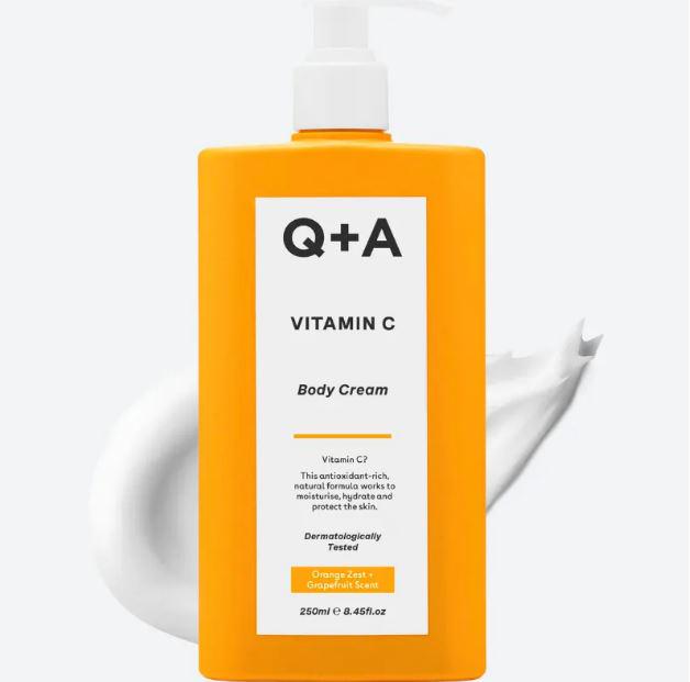 Крем для тела Q+A Vitamin C Body Cream с витамином С с ароматом апельсина и грейпфрута 250 мл (QA6388)