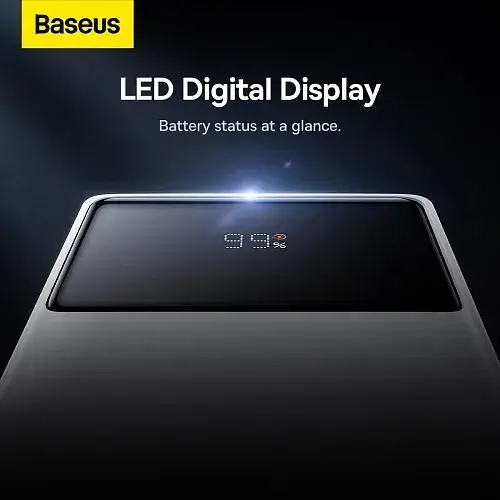 Батарея портативная BASEUS Star-Lord Digital Display Fast Charge PPXJ080002 20000 mAh 22,5W White - фото 9