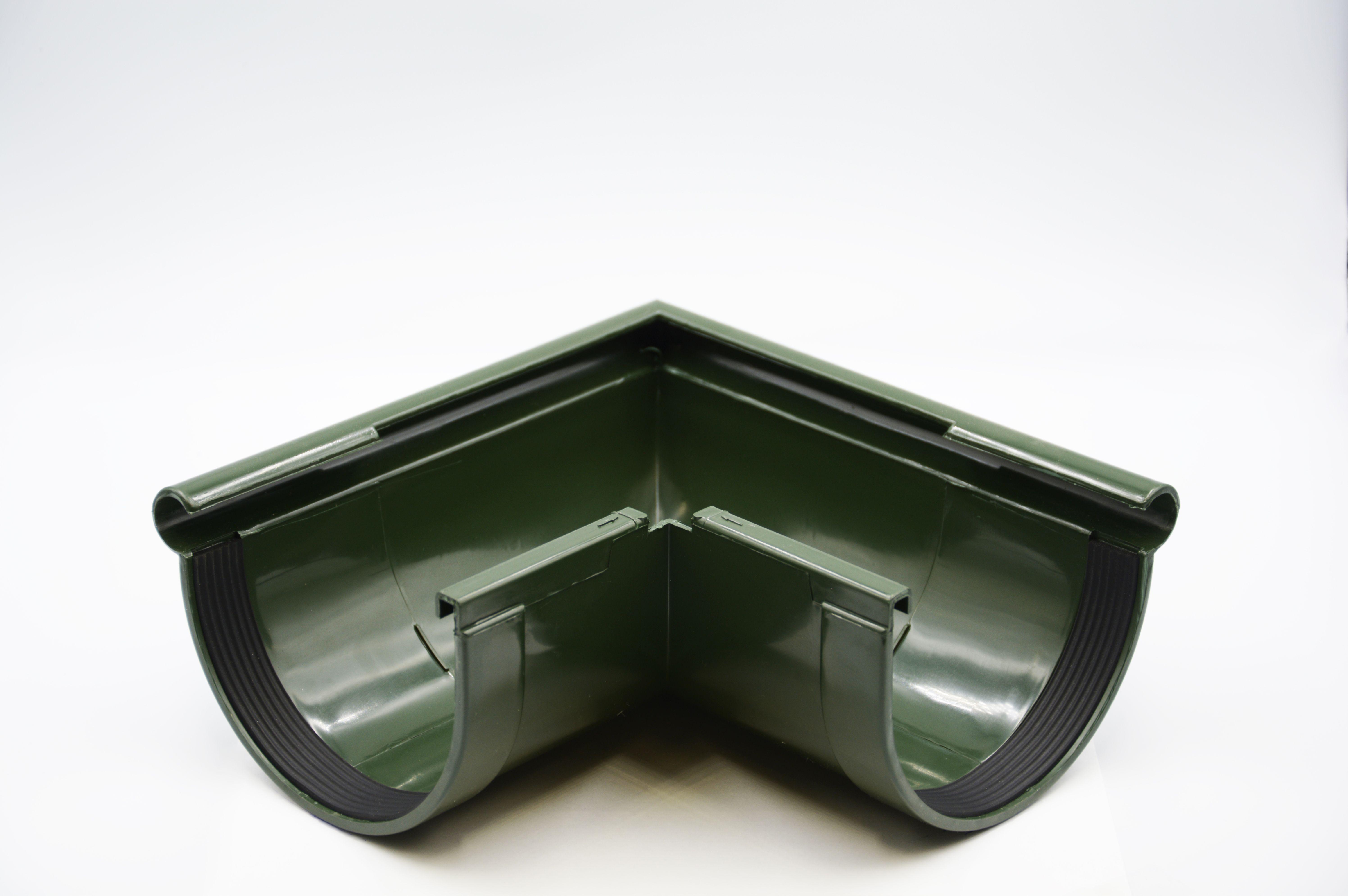 Кут ринви зовнішній RAINWAY 90° D 90 мм Зелений RAL 6009 (10.090.09.003.RW) Кут ринви зовнішній RAINWAY 90° D 90 мм Зелений RAL 6009 (10.090.09.003.RW)