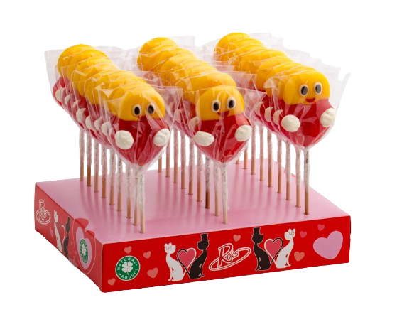 Леденцы Roks Смайл с сердцем 50 г 27 шт. 1,350 кг (35Н) Леденцы Roks Смайл с сердцем 50 г 27 шт. 1,350 кг (35Н)