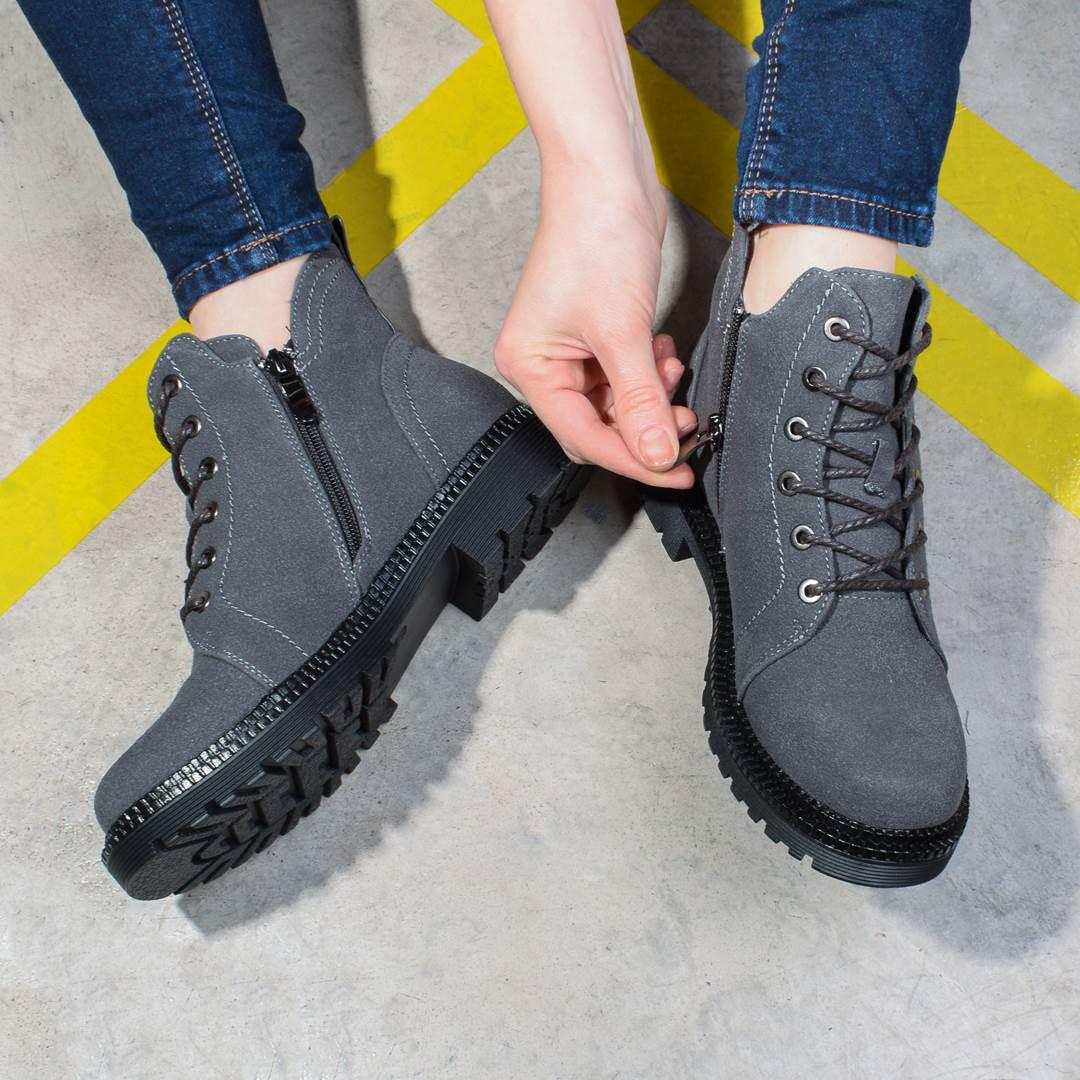 Ботинки женские на шнуровке 327335 р. 36 23 см Ботинки женские на шнуровке 327335 р. 36 23 см