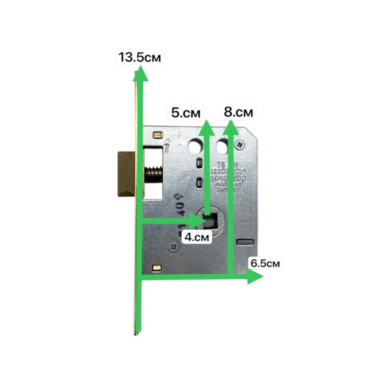 Замковый механизм врезной для межкомнатных дверей kale 251 Kut Золотой (310050) - фото 3 Замковый механизм врезной для межкомнатных дверей kale 251 Kut Золотой (310050) - фото 3