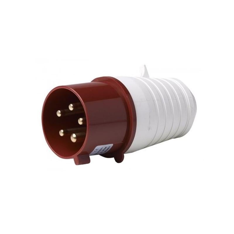 Силовая вилка CNC YHT-015 3P+N+PE 16А 380 В переносная IP44 Красный (000000431)