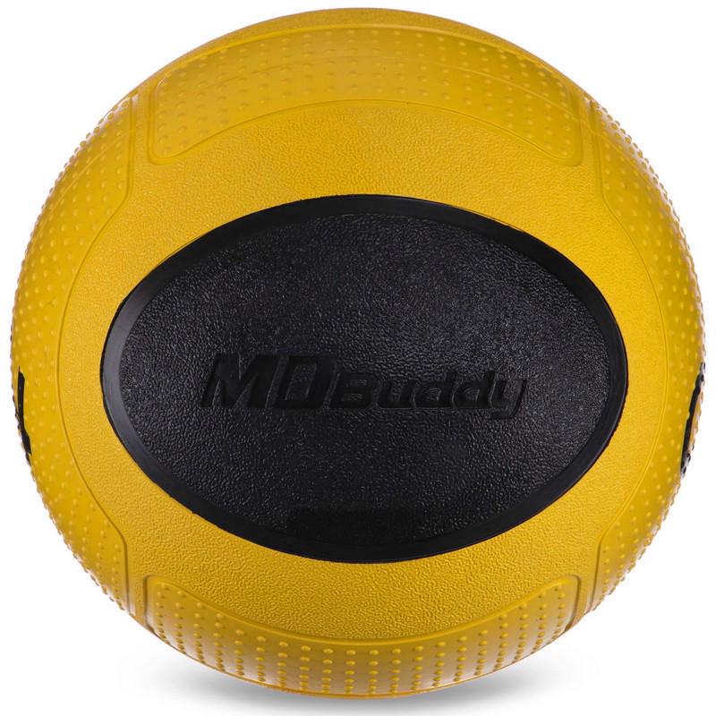 Мяч медицинский медбол Zelart Medicine Ball FI-2620-4 4кг Желтый / Черный (DR003463) - фото 3