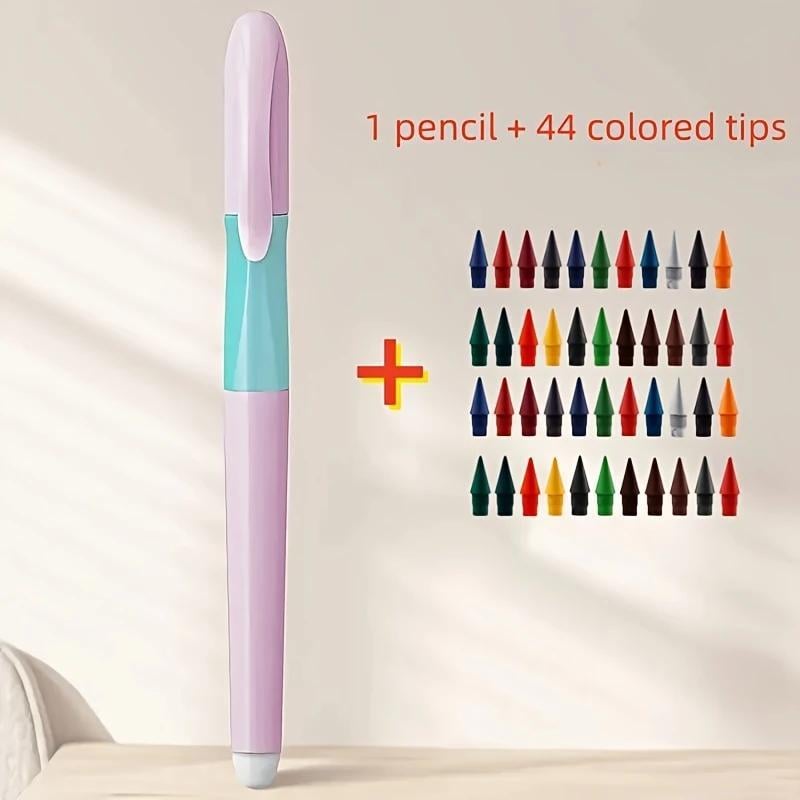 Карандаш с 44 разноцветными наконечниками и ластиком на корпусе Розовый (2610823758) - фото 2 Карандаш с 44 разноцветными наконечниками и ластиком на корпусе Розовый (2610823758) - фото 2