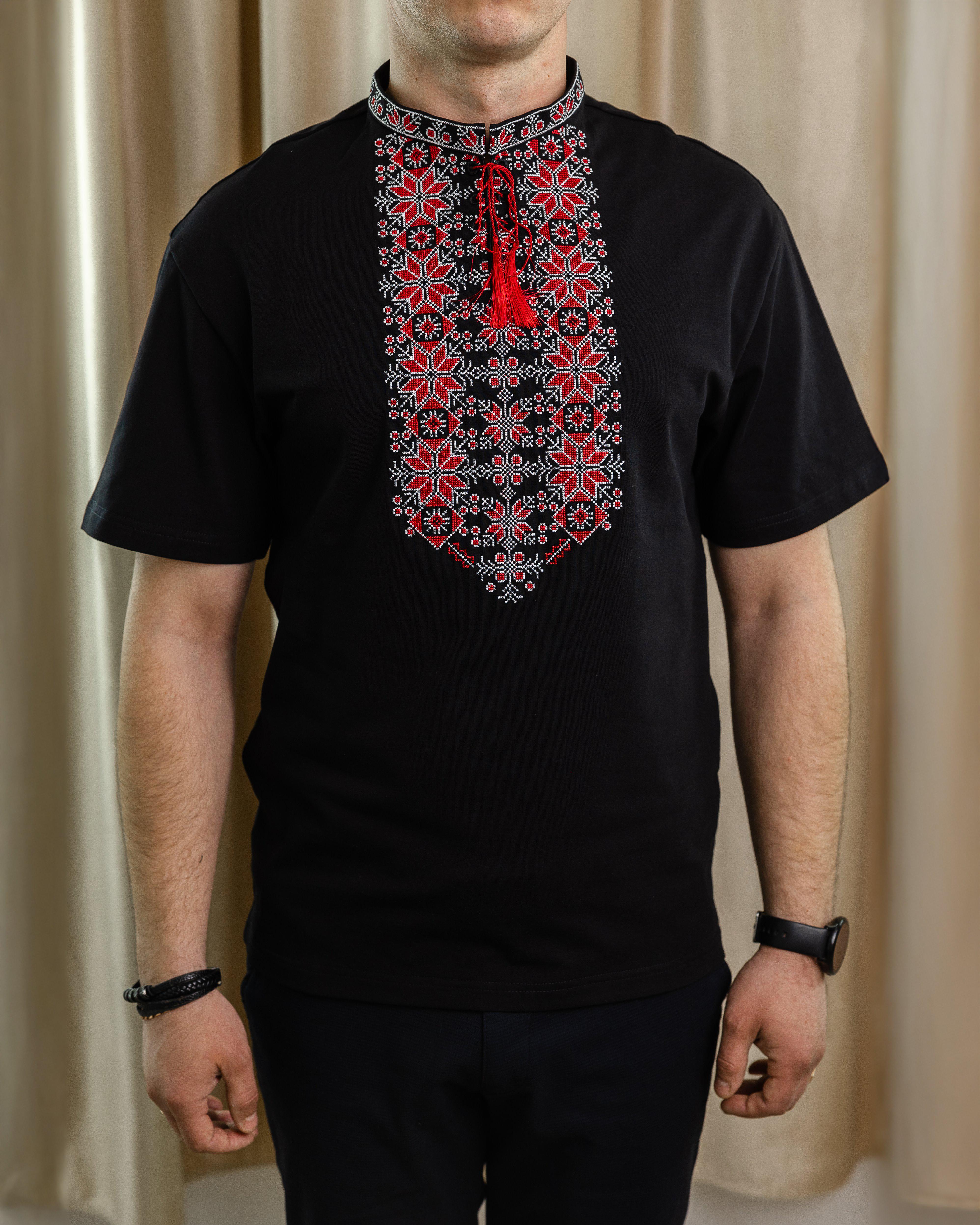 Футболка-вышиванка мужская XRmaster Казимир M Черный (0002458-M)