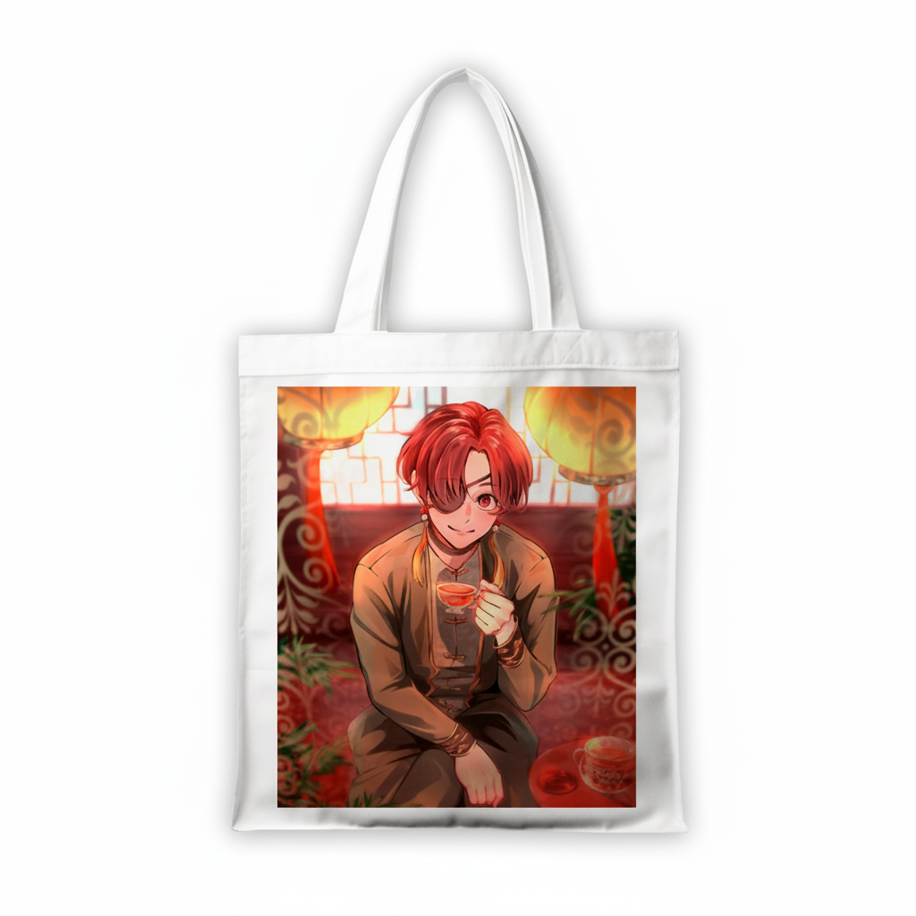 Сумка-шопер Wind Breaker Хаято Суо из габардина Белый (25094)