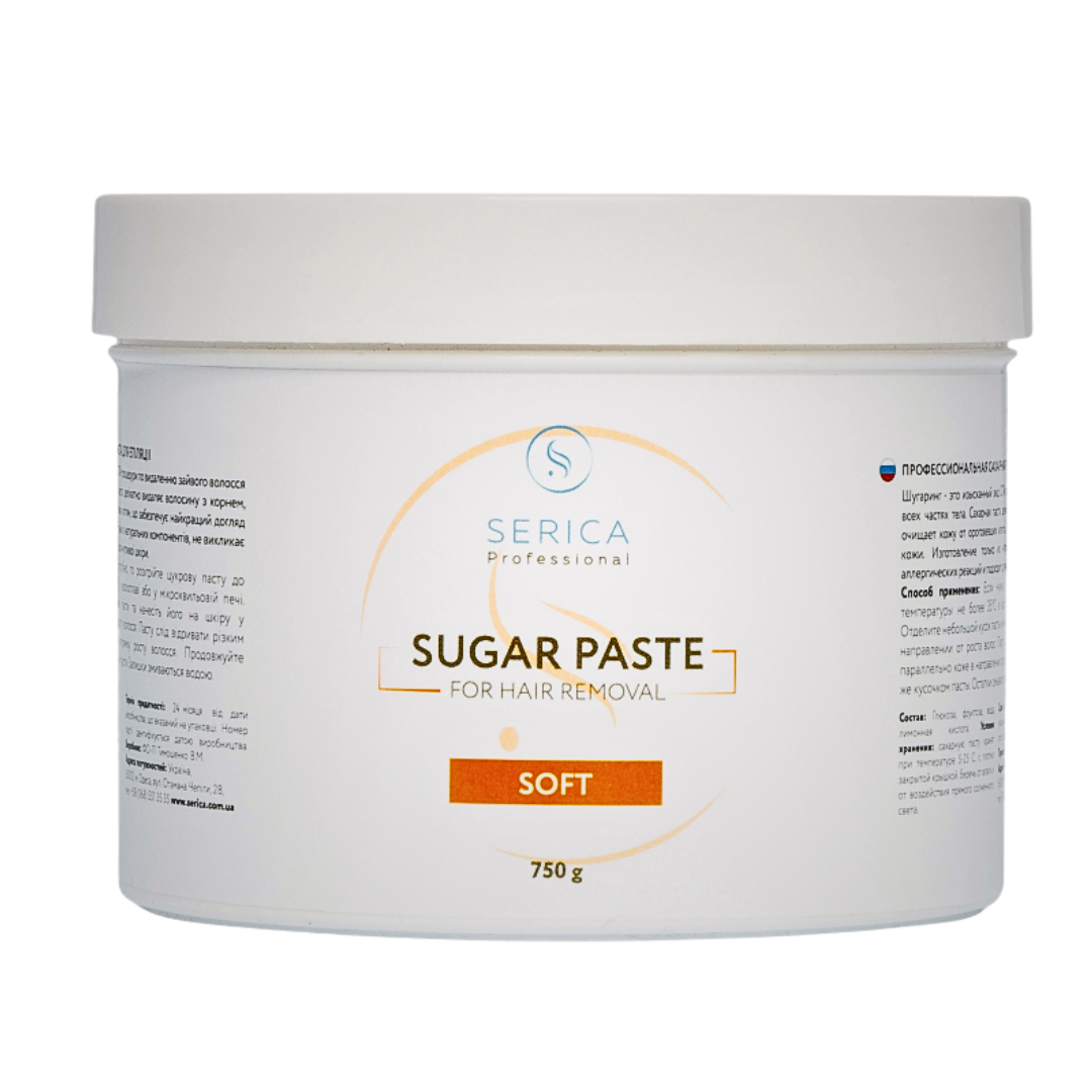 Паста сахарная для депиляции Serica Professional гипоаллергенная мягкая 750 г (Soft)