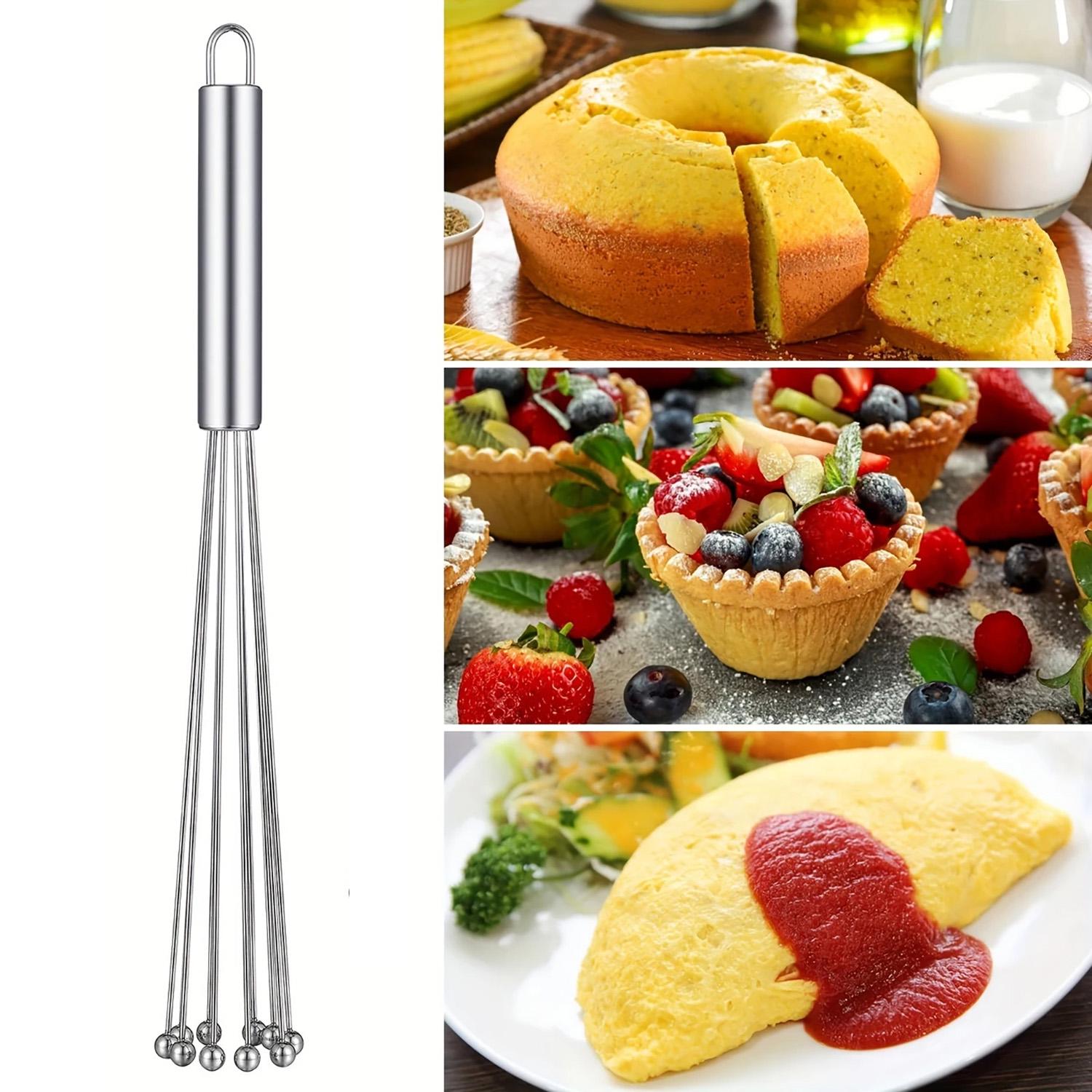 Вінчик кульковий з нержавіючої сталі 26 см (87353) - фото 11 Вінчик кульковий з нержавіючої сталі 26 см (87353) - фото 11