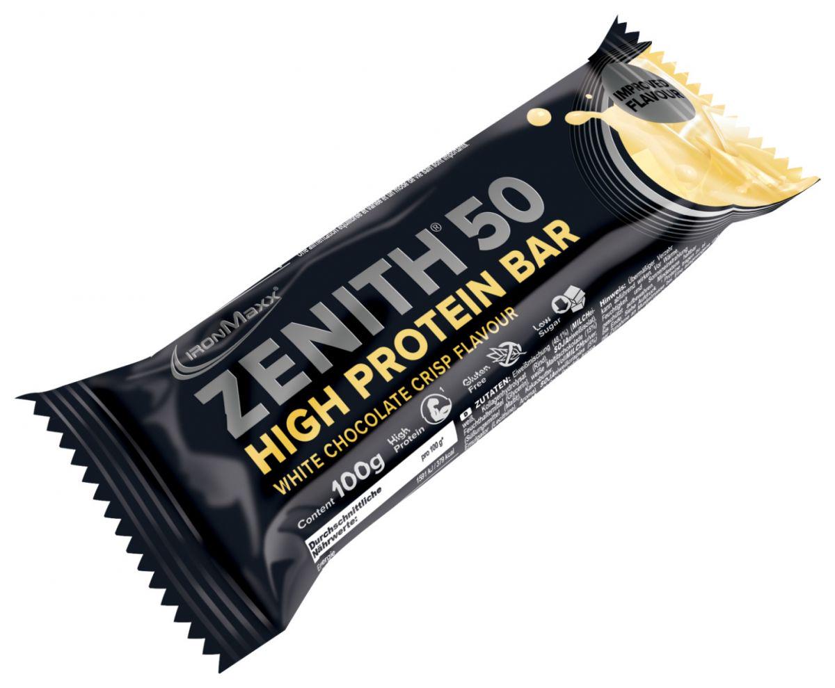 Протеиновый батончик IronMaxx Zenith 50 Protein Bar 100 г White Chocolate