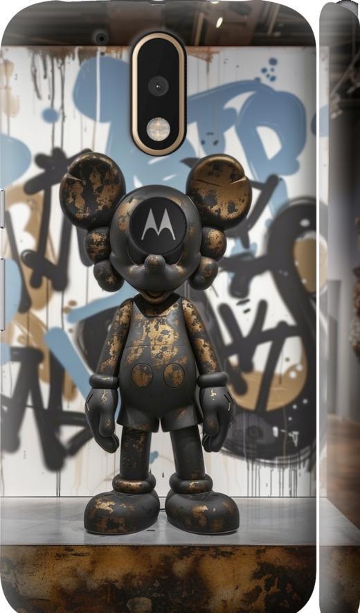 Чехол на Motorola MOTO G4 PLUS Bronze kaws v2 (6098m-953-42517)