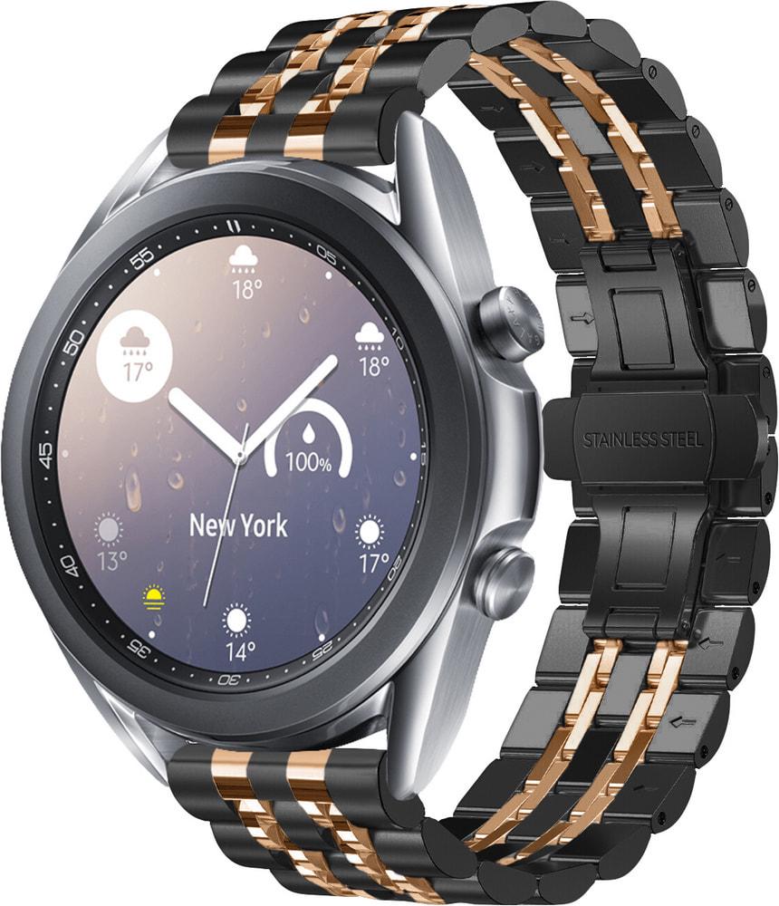 Браслет металлический Spinye Line для Galaxy Watch 3 41 мм Black Pink (29021-51)