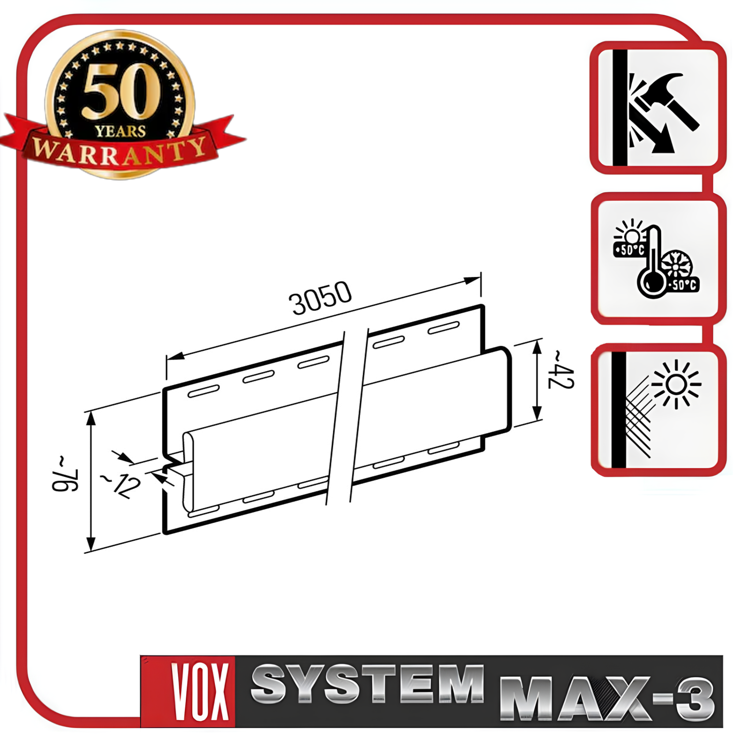 Планка соединительная для сайдинга VOX Дуб (24772661) - фото 2 Планка соединительная для сайдинга VOX Дуб (24772661) - фото 2