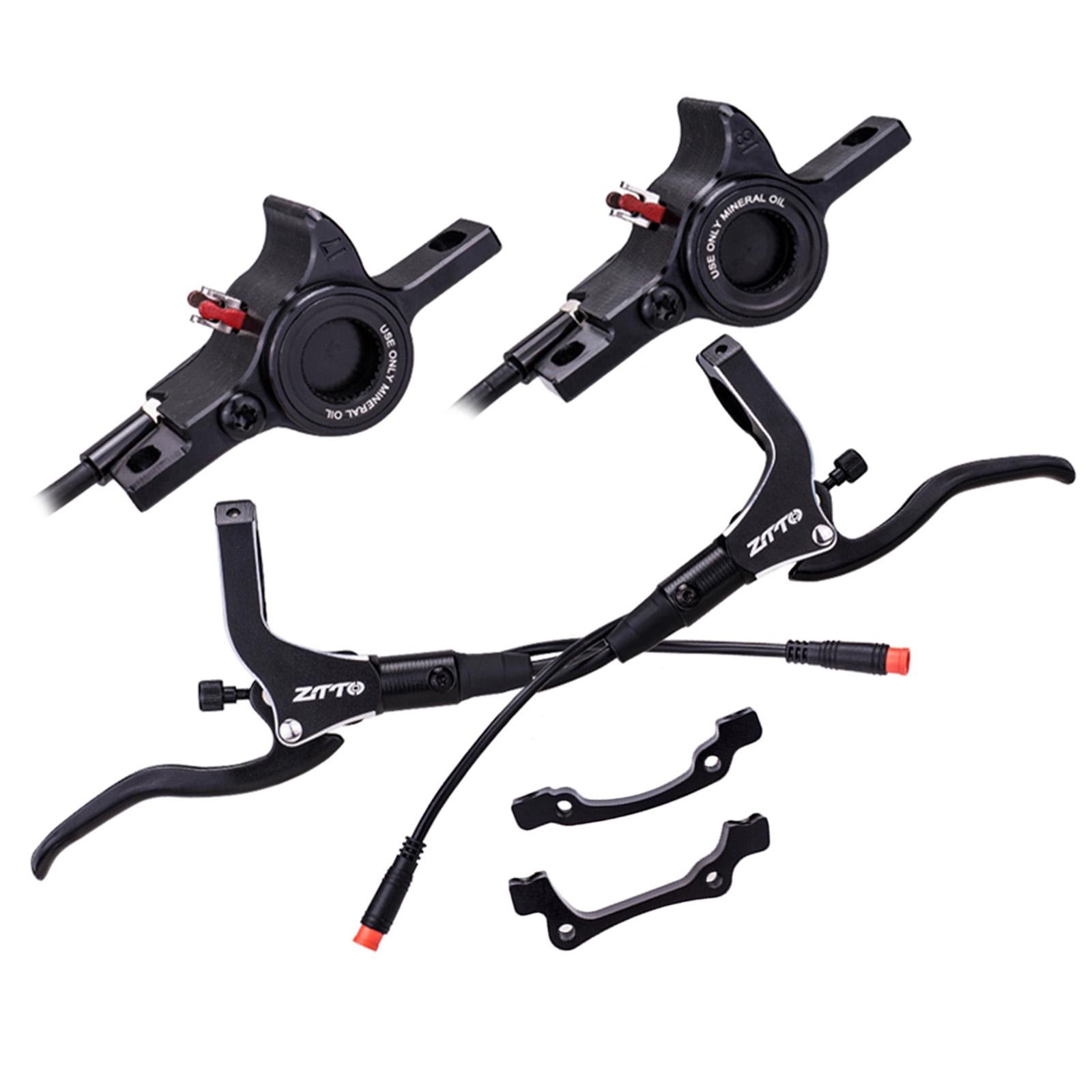 Гидравлические тормоза 2-поршневые для электровелосипеда ZTTO Electric Bike Power Off Hydraulic Brake Set Черный (ZTT-GLMAOB-6294)