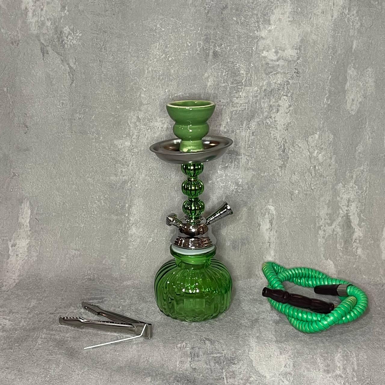Кальян маленький на 1 трубку 4234 27 см Зеленый (227255)