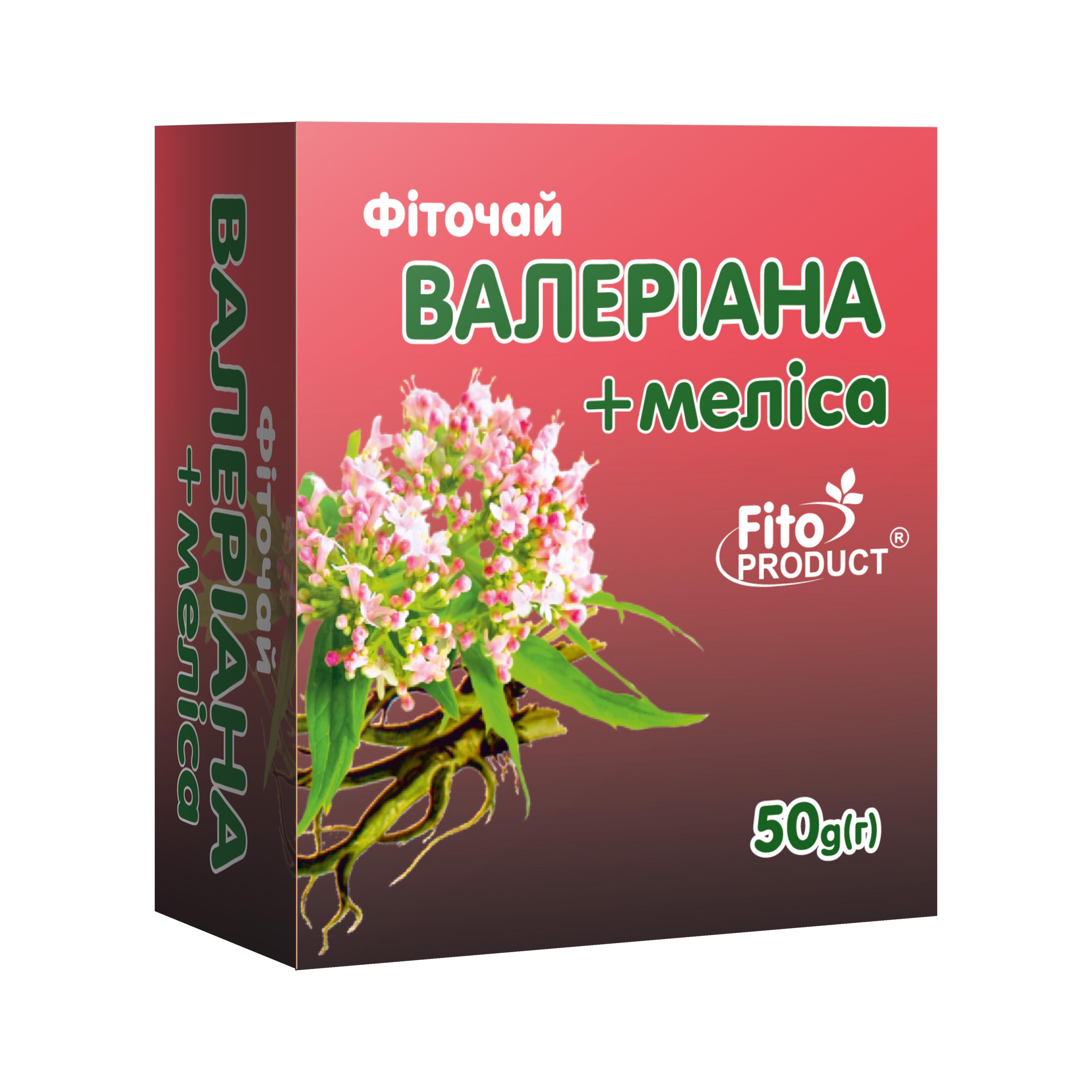 Фіточай Fito Product Валеріана і меліса 50 г (4820159302703)
