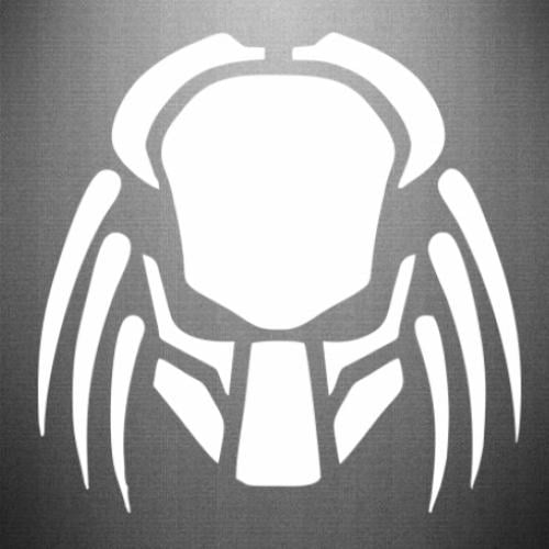 Наклейка Helmet Predator 15x14,9 см Белый (21558379)