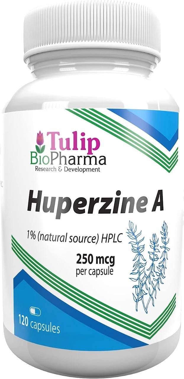 Вітаміни для мозкової активності Tulip BioPharma Гуперзін А 250 мкг 120 капс. (50091916)