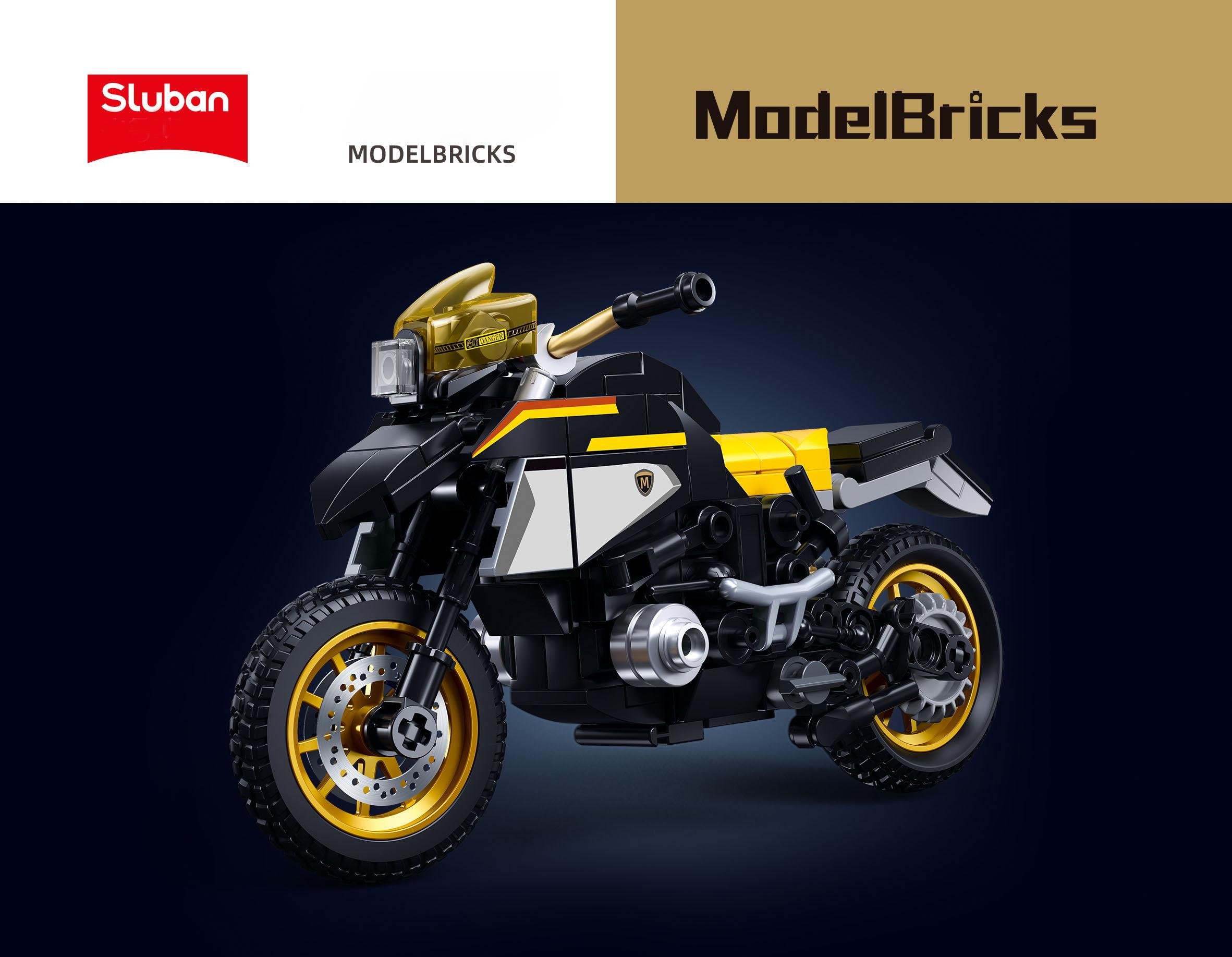 Конструктор Sluban M38-B1132 Мотоцикл BMW R1250 MS 200 деталей - фото 2 Конструктор Sluban M38-B1132 Мотоцикл BMW R1250 MS 200 деталей - фото 2