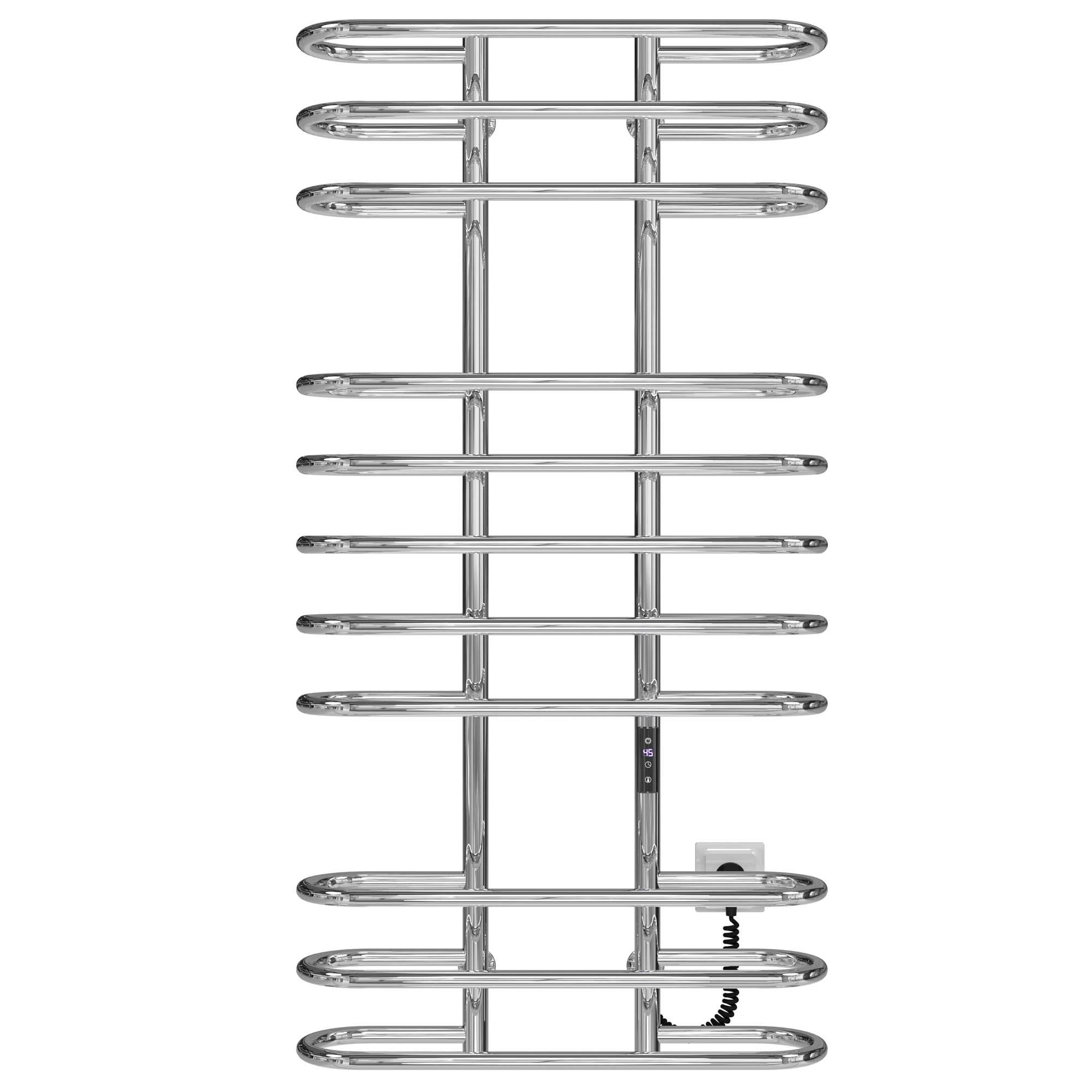 Полотенцесушитель электрический Deffi Британика П11 JD03 нержавеющая сталь 600х1200 мм Хром (C.BR.120.60.11.ECR1)