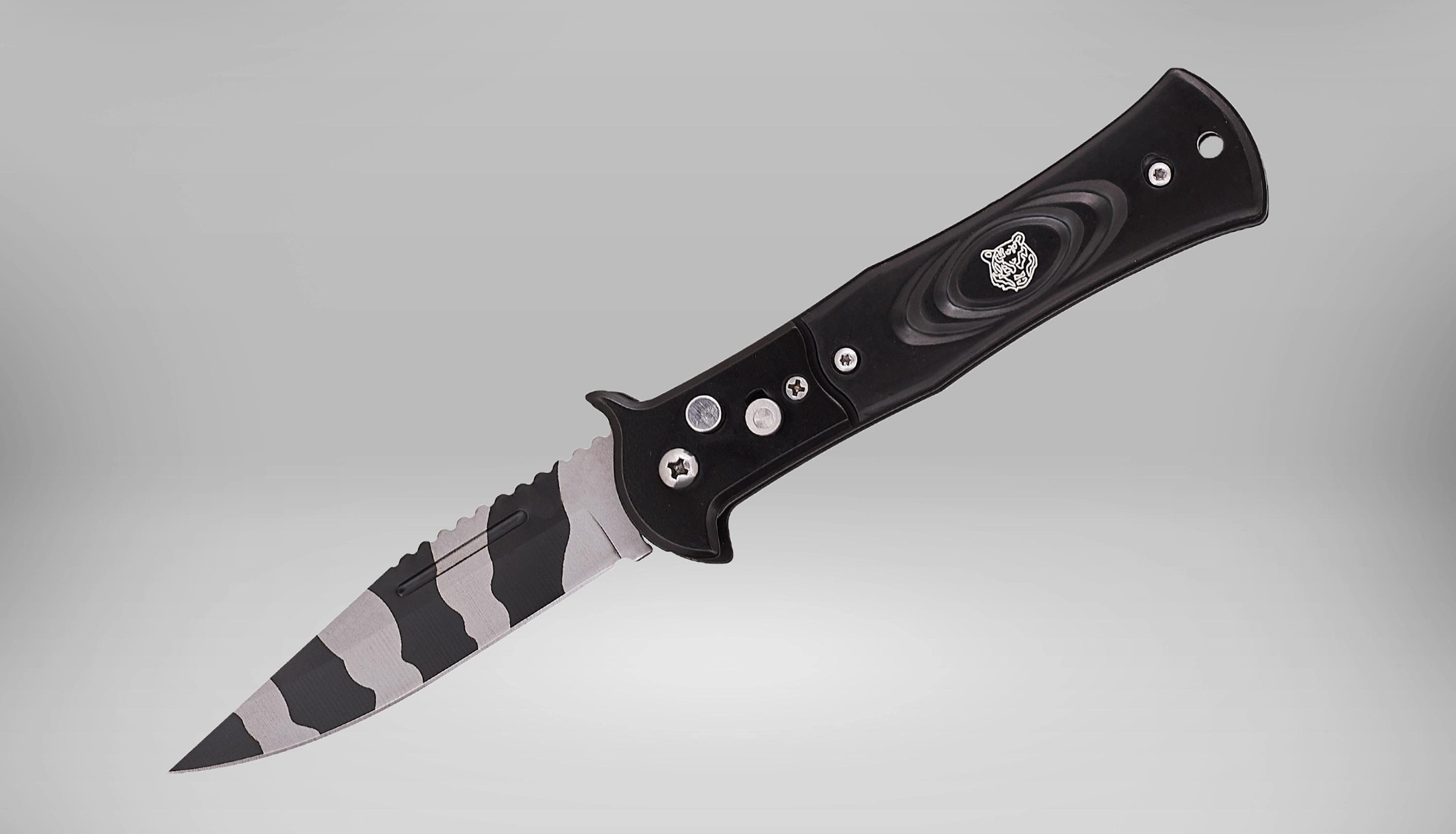 Ніж викидний автоматичний Tiger 9126 на кнопці (26137672)