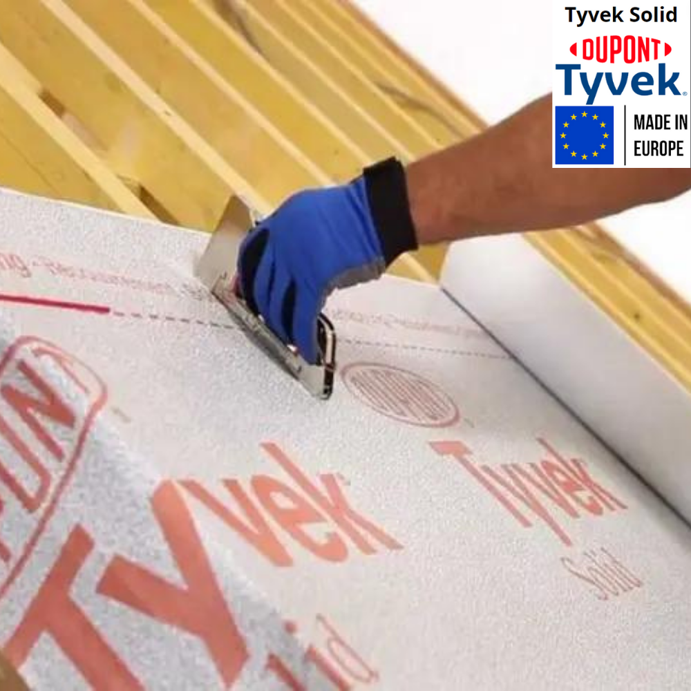 Мембрана супердиффузионная Tyvek Solid 1,5x50 м 75 м2 82 г/м2 (310014) - фото 8 Мембрана супердиффузионная Tyvek Solid 1,5x50 м 75 м2 82 г/м2 (310014) - фото 8