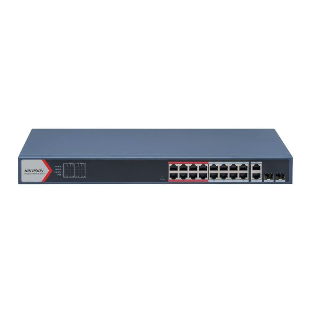 Коммутатор Hikvision 16-портовый управляемый PoE DS-3E1318P-EI(B) Коммутатор Hikvision 16-портовый управляемый PoE DS-3E1318P-EI(B)