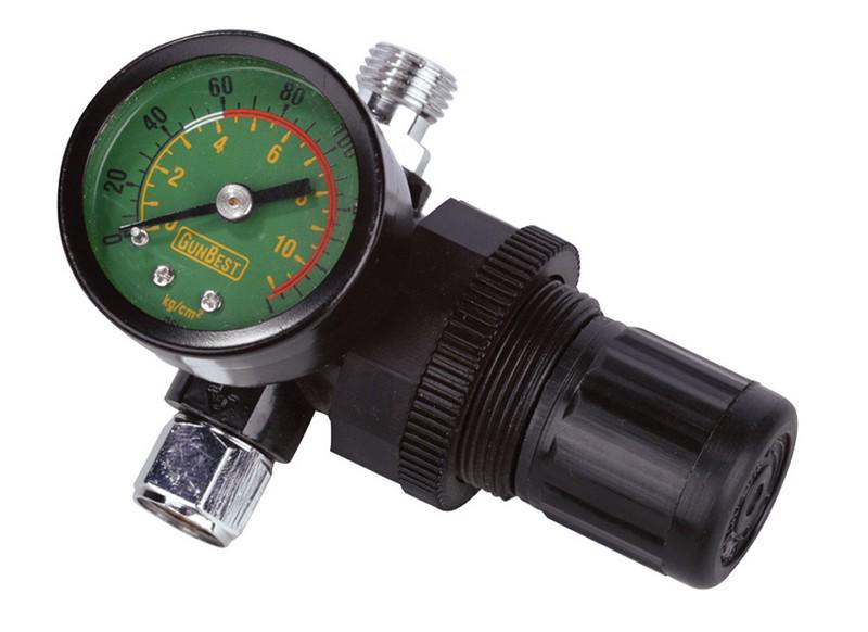 Редуктор з манометром для фарбопульта Mastertool 0-12 бар 1/4"