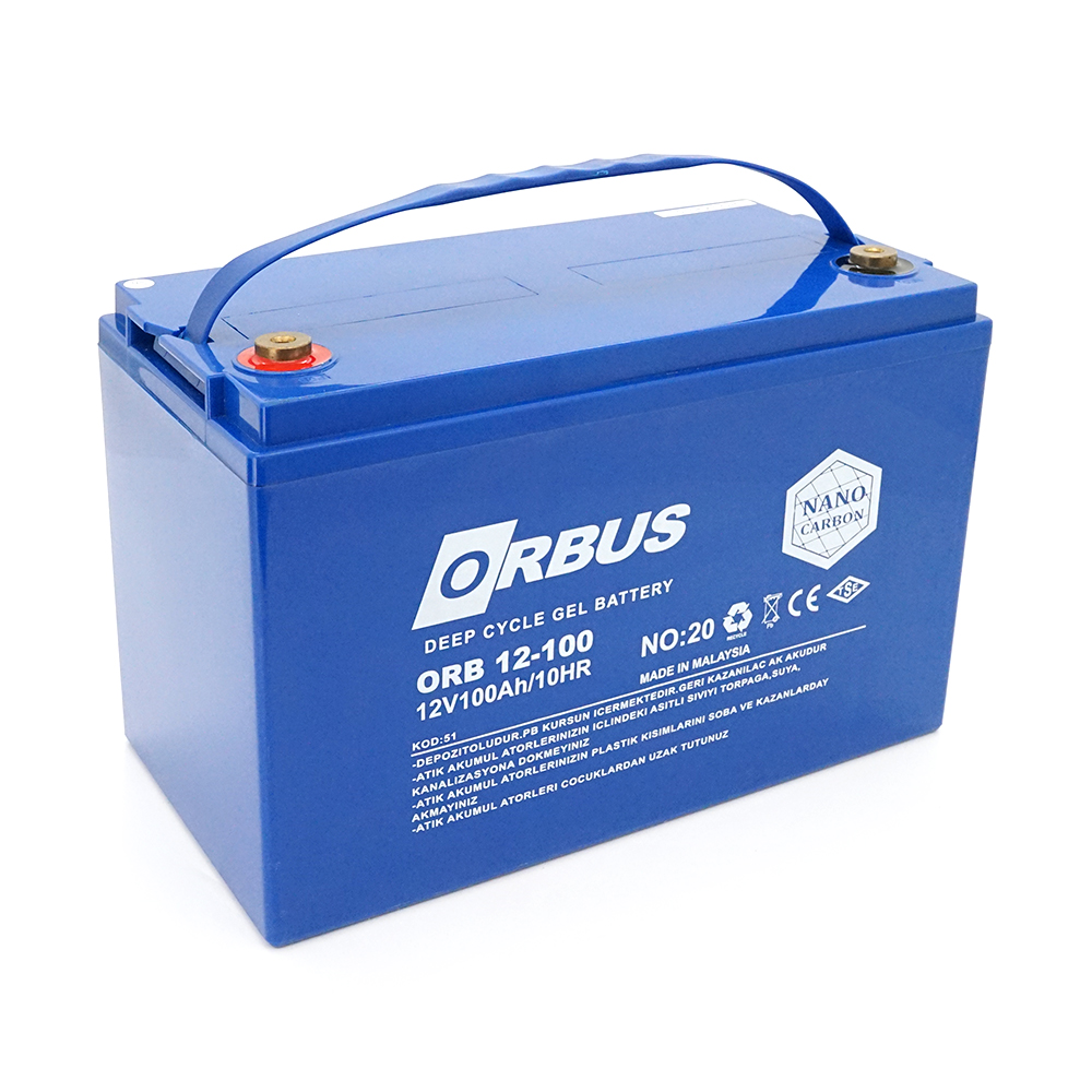Аккумуляторная батарея ORBUS CG12100 GEL технология 12V 100Ah (YUT_V6109) Аккумуляторная батарея ORBUS CG12100 GEL технология 12V 100Ah (YUT_V6109)