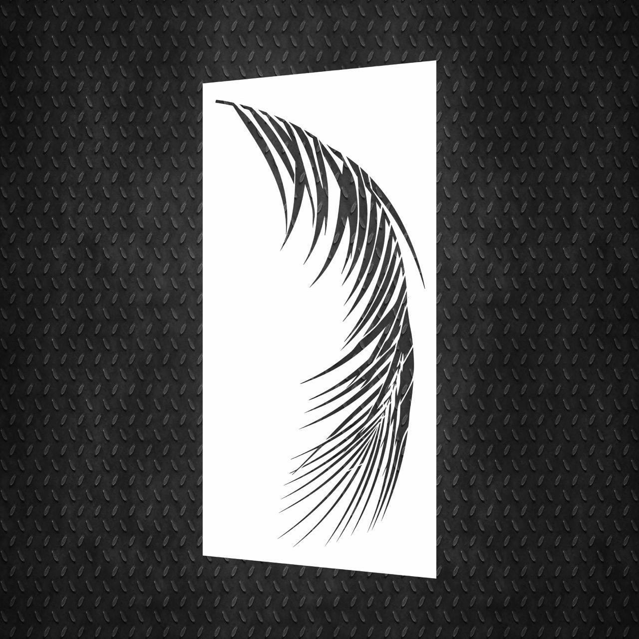 Трафарет многоразовый DFA Природа Пальмовый листок 112 для штукатурки и краски (P00112)