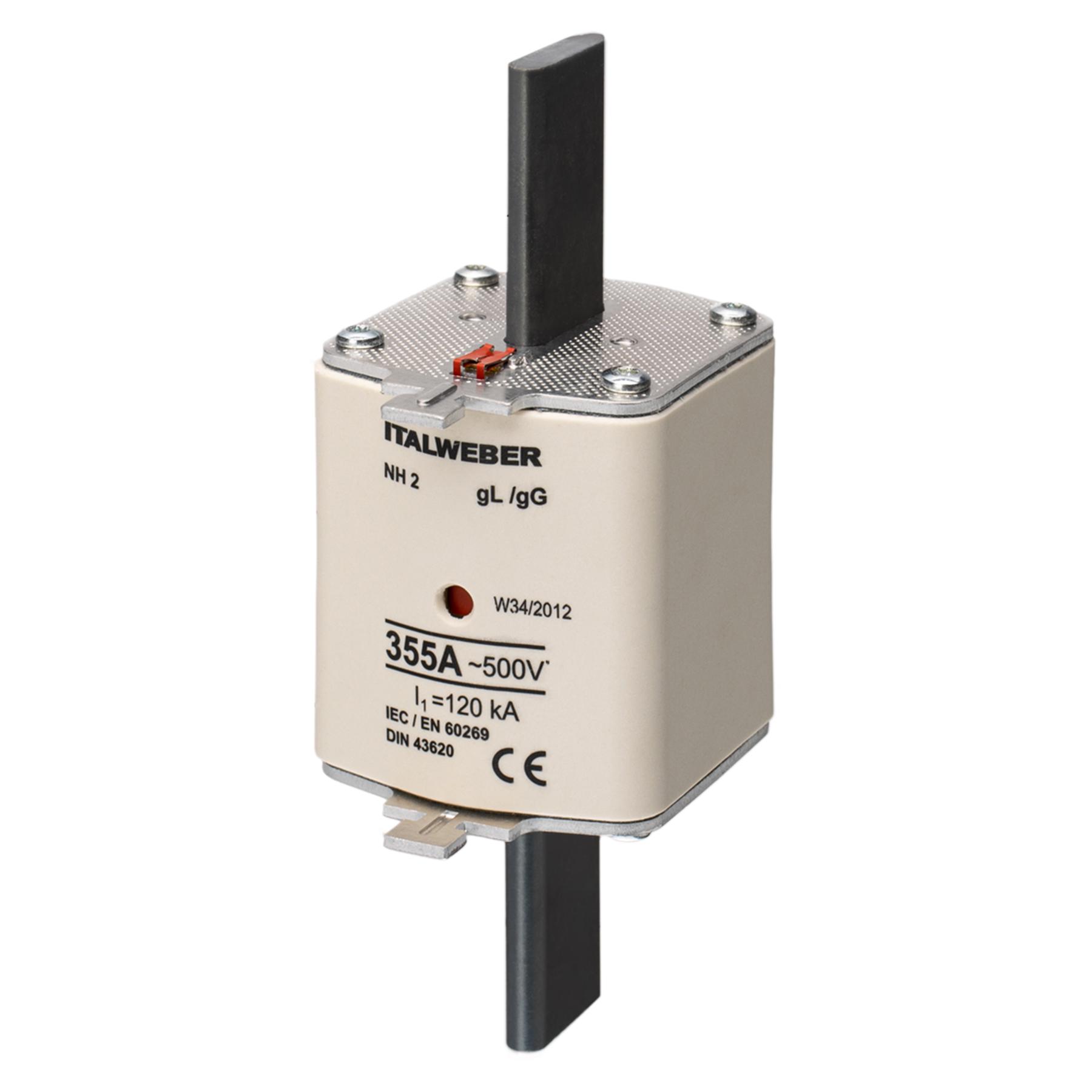 Предохранитель ножевой Italweber gG NH-2 355A 500 В (1520355)