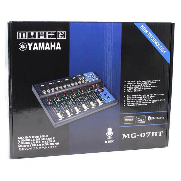 Аудіо мікшер Yamaha Mixer MG 07BT (21052021_37) - фото 2