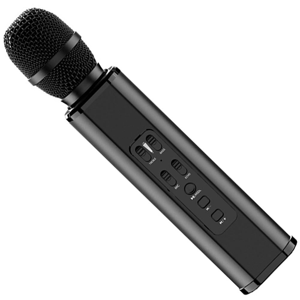 Микрофон-караоке беспроводной Losso K6 Premium со встроенным динамиком и Bluetooth Black (18963)