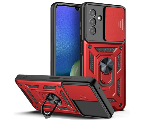 Чехол накладка Ricco Camera Sliding для Samsung Galaxy M55 Красный