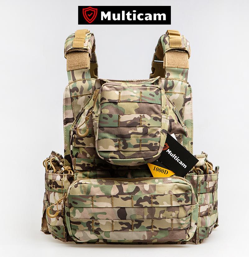 Плитоноска быстросъемная Multicam X350 360 MOLLE Cordura 1000D - фото 6