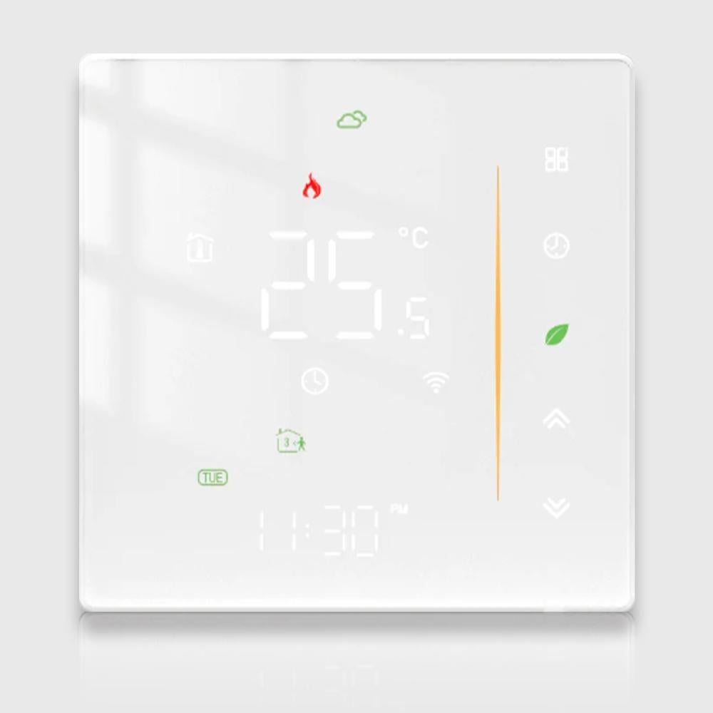 Регулятор водяної теплої підлоги Wi-Fi Moes сенсорний Білий (WH00597)