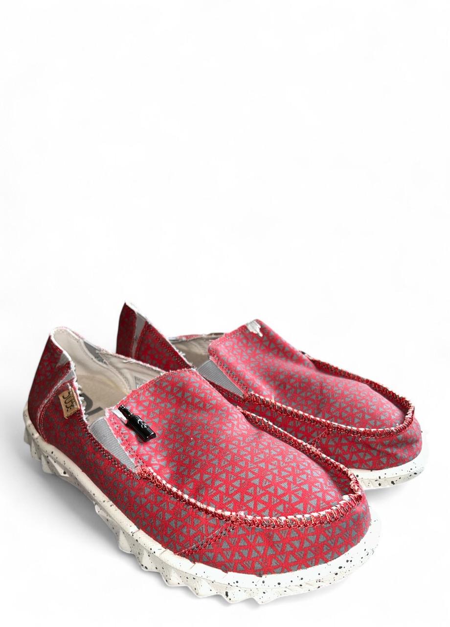 Жіночі мокасини Hey Dude Farty Print Geometric Red р. 44 28,2 Червоно-сірий (2789070622) - фото 1 Жіночі мокасини Hey Dude Farty Print Geometric Red р. 44 28,2 Червоно-сірий (2789070622) - фото 1