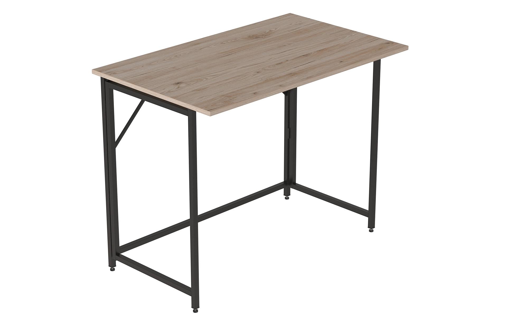 Стол-трансформер раскладной Ferrum-decor Слай металл/ДСП 16 мм 75x100x60 см Черный/Дуб Сан-Марино (FRD-107344)