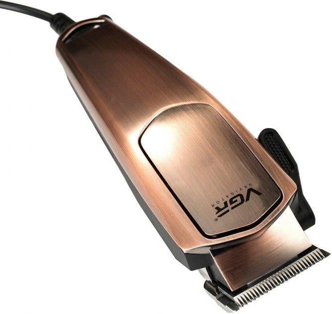 Машина для стрижки проводная VGR V-131 Pro 4 сменные насадки Коричневый (491204267) - фото 2